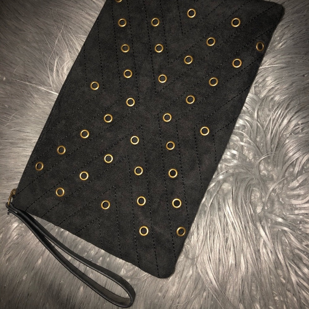 Velvet/Leather Makeup bag